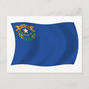 Nevada Flag Postkarte