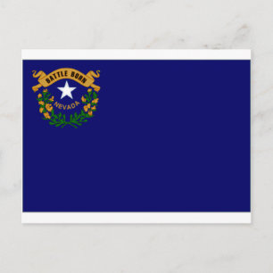 Nevada Flag Vereinigte Staaten Postkarte