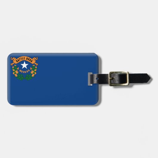 Nevada-Flagge Gepäckanhänger (Vorderseite horizontal)
