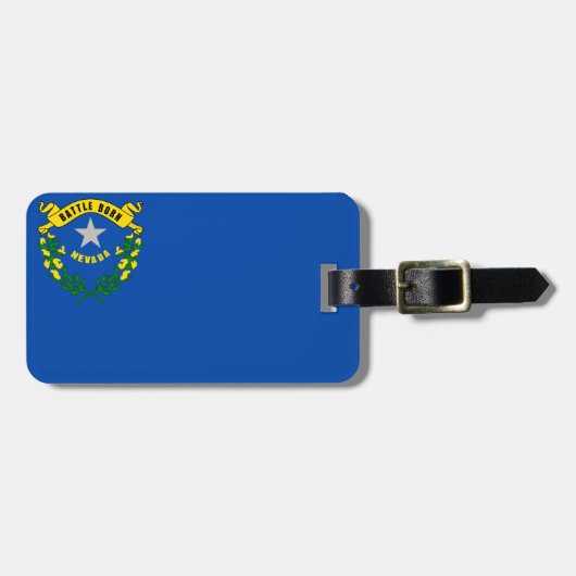 Nevada-Flagge Gepäckanhänger (Vorderseite horizontal)
