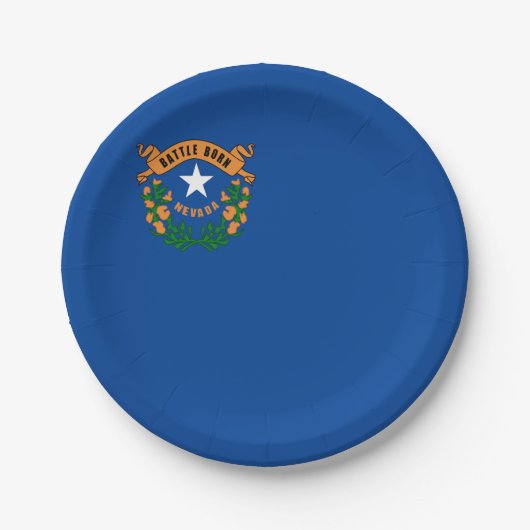 Nevada-Flagge Pappteller (Vorderseite)