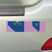 Nevada-Flaggen-Karte Autoaufkleber (Auf Auto)