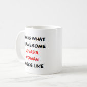 Nevada-Frau, großartig Kaffeetasse (Vorderseite Links)