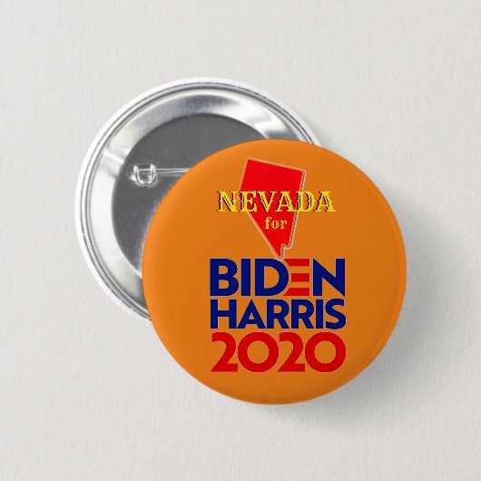 Nevada für Biden Harris 2020 Button (Vorne & Hinten)
