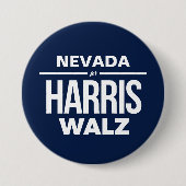 Nevada für Harris Walz Button (Vorderseite)