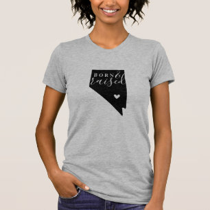 Nevada Geborenes und erhöhtes Staat T-Shirt
