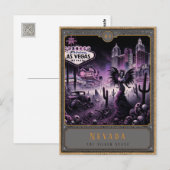 Nevada | Gothic Art Postkarte (Vorne/Hinten)