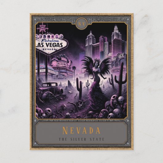 Nevada | Gothic Art Postkarte (Vorderseite)