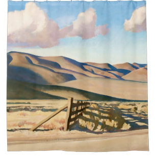 „Nevada Hills“ von Maynard Dixon Duschvorhang
