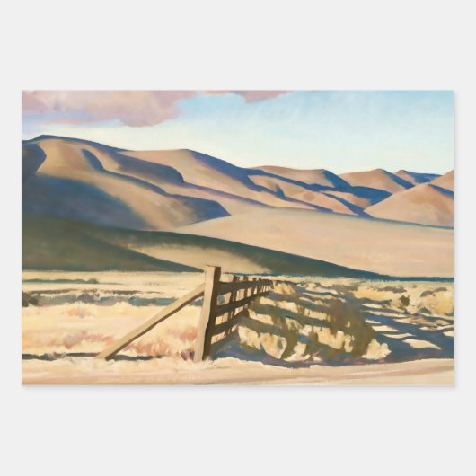 "Nevada Hills" von Maynard Dixon Geschenkpapier Set (Vorderseite)