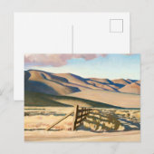 "Nevada Hills" von Maynard Dixon Postkarte (Vorne/Hinten)