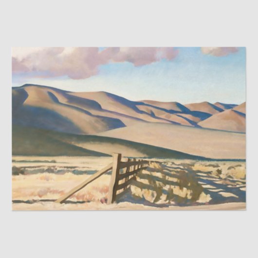 "Nevada Hills" von Maynard Dixon Seidenpapier (Vorderseite)