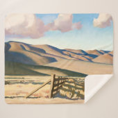 "Nevada Hills" von Maynard Dixon Sherpadecke (Vorderseite (Horizontal))