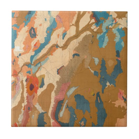 Nevada-Hochebene geologisch Fliese (Vorderseite)