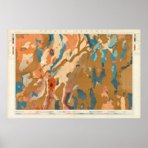 Nevada-Hochebene geologisch Poster