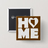 Nevada Home Heart State Button Badge Pin (Vorne & Hinten)