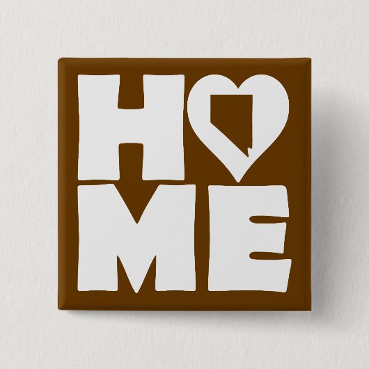 Nevada Home Heart State Button Badge Pin (Vorderseite)