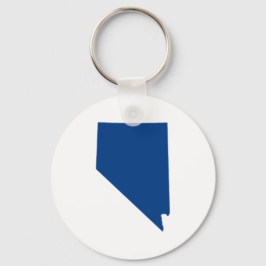 Nevada in Blau Schlüsselanhänger (Vorderseite)