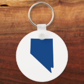 Nevada in Blau Schlüsselanhänger (Vorderseite)
