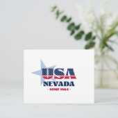 Nevada in Rot, Weiß und Blau Postkarte (Stehend Vorderseite)