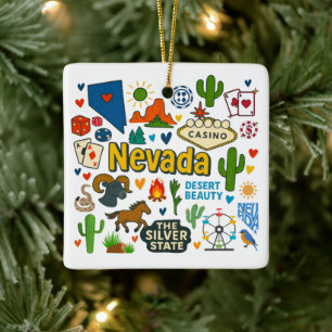Nevada Individuelle Familienreise Weihnachten Keramikornament