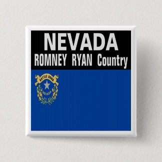 NEVADA ist Romney Ryan Land-Knopf Button