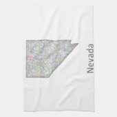 Nevada-Karte Küchentuch (Vertikal)