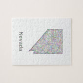 Nevada-Karte Puzzle (Horizontal)
