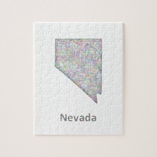 Nevada-Karte Puzzle (Vertikal)