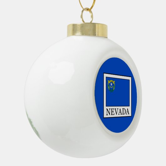 Nevada Keramik Kugel-Ornament (Links)