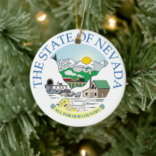 Nevada Keramik Ornament