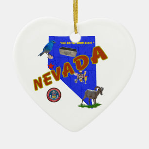 Nevada Keramik Ornament