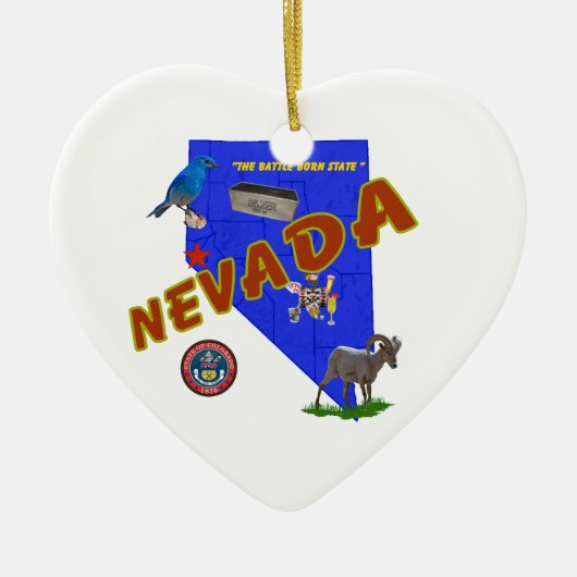 Nevada Keramik Ornament (Vorne)