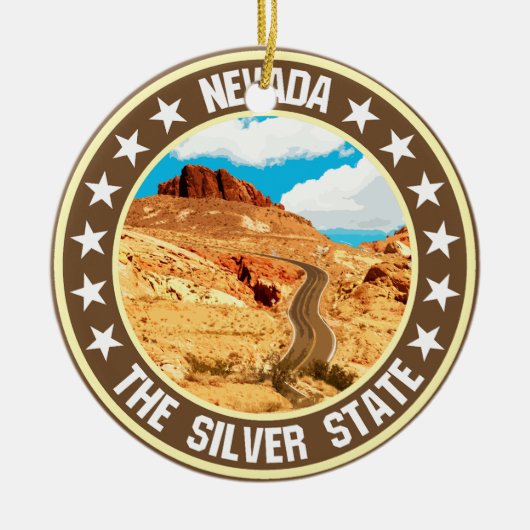 Nevada Keramik Ornament (Vorne)