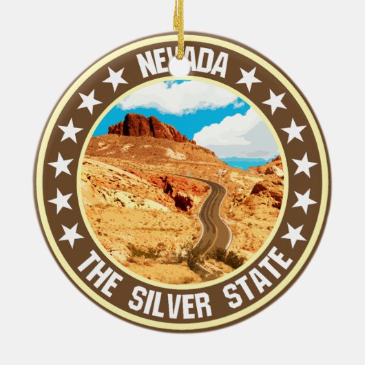 Nevada Keramik Ornament (Hinten)