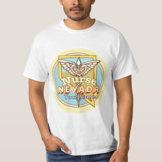 Nevada Krankenschwester Caduceus T-Shirt (Vorderseite)