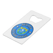 Nevada Kreditkartenflaschenöffner (Vorderseite Schrägansicht)