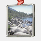 Nevada - Lake Tahoe Landschaft Ornament Aus Metall (Links)
