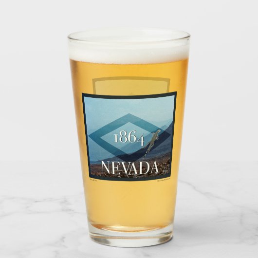 Nevada Landscape Poster Glas (Vorne (Gefüllt))