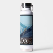 Nevada Landscape Poster Trinkflasche (Rückseite)