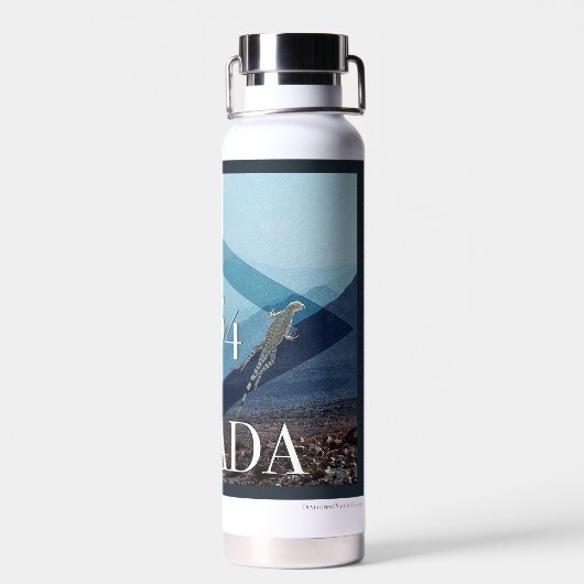 Nevada Landscape Poster Trinkflasche (Rückseite)