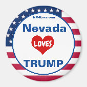 Nevada LIEBEN TRUMP Patriotischer Kühlschrank Magnet (Vorne)