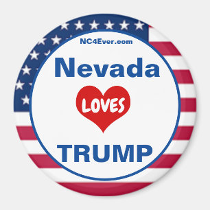 Nevada LIEBEN TRUMP Patriotischer Kühlschrank Magnet