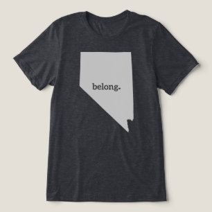 Nevada Map Belong Staatsstolz Tri-Blend Shirt