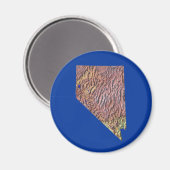 Nevada Map Magnet (Vorderseite/Rückseite)