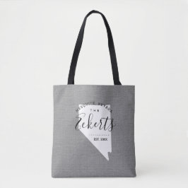 Nevada Monogram Staaten Tote Bag Tasche