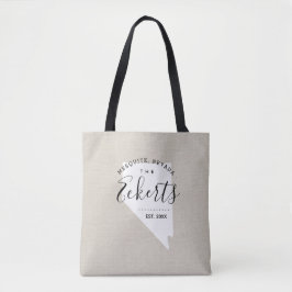 Nevada Monogram Staaten Tote Bag Tasche