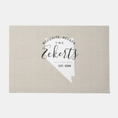 Nevada Monogramm Staat Doormat Fußmatte (Vorderseite)