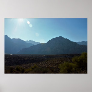 Nevada Mountain Wüste Poster