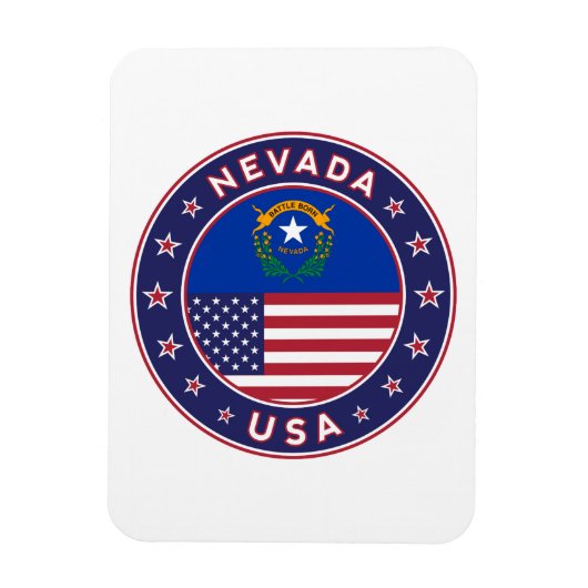 Nevada, Nevada Telefongehäuse, Nevada Aufkleber, Magnet (Vertikal)